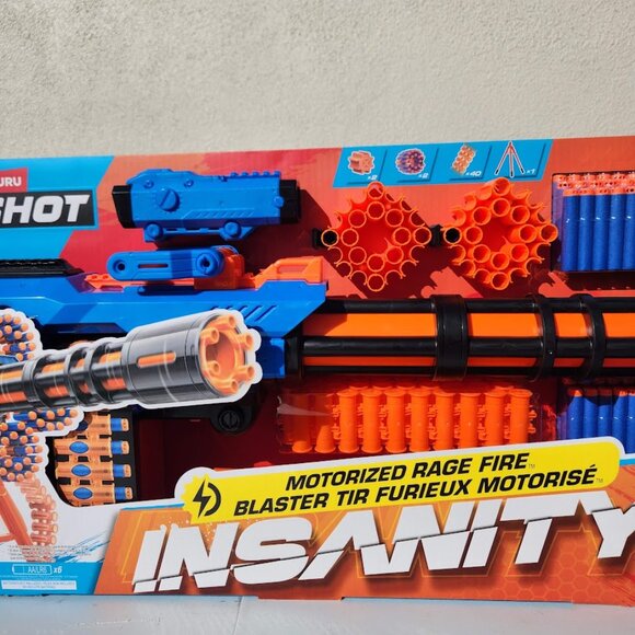 NEW XSHOT Insanity Motorized Rage Fire Toy Dart Blaster by ZURU Nerf Inspired To - Picture 5 of 16